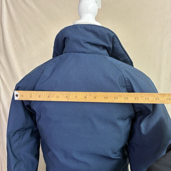 The North Face Down Jacket Coat Women M Light Blue Brown Tag USA VTG 90s Rar - Picture 4 of 10